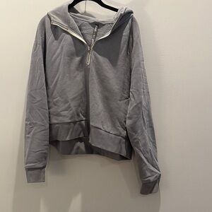Vuori muted blue quarter zip
